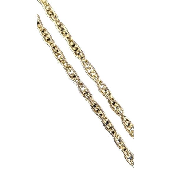 VINTAGE Jewelry- Abstract Blue Red Teardrop Painted Pendant Necklace - Picture 6 of 6